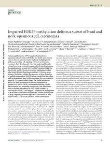 ng.3757-Impaired H3K36 methylation defines a subset of head and neck squamous cell carcinomas