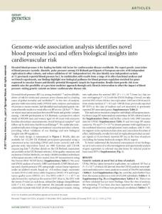 ng.3768-Genome-wide association analysis identifies novel blood pressure loci and offers biological insights into cardiovascular risk