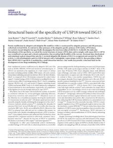 nsmb.3371-Structural basis of the specificity of USP18 toward ISG15