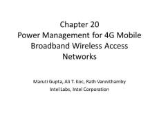 Chapter 20Power Management for 4G Mobile Broadband (PPT-28)
