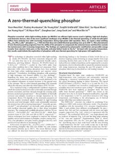 nmat4843-A zero-thermal-quenching phosphor