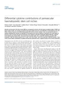 ncb3475-Differential cytokine contributions of perivascular haematopoietic stem cell niches
