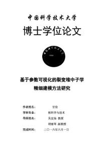 基于參數(shù)可視化的裂變堆中子學(xué)精細(xì)建模方法研究