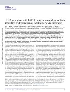 nsmb.3384-TOP2 synergizes with BAF chromatin remodeling for both resolution and formation of facultative heterochromatin