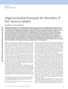 nbt.3784-Oligonucleotide therapies for disorders of the nervous system