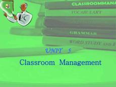 初中英语教学法Unit 5. Classroom Management