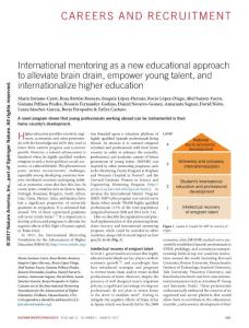nbt.3822-International mentoring as a new educational approach to alleviate brain drain, empower young talent, and internationalize higher education