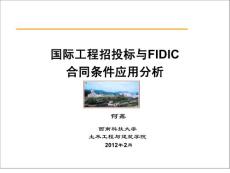 國(guó)際工程招投標(biāo)與FIDIC合同條件應(yīng)用分析優(yōu)秀講義