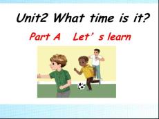 新PEP四年級下冊Unit2_What_time_is_it_A_let&acute;s_learn