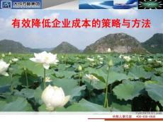 有效降低成本的策略与方法