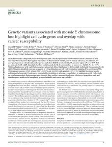 ng.3821-Genetic variants associated with mosaic Y chromosome loss highlight cell cycle genes and overlap with cancer susceptibility