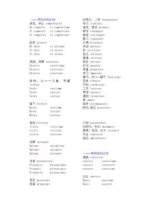 意大利語初級(jí)常用規(guī)則動(dòng)詞變位