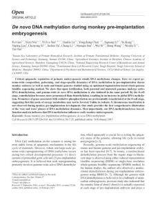 cr201725a-De novo DNA methylation during monkey pre-implantation embryogenesis