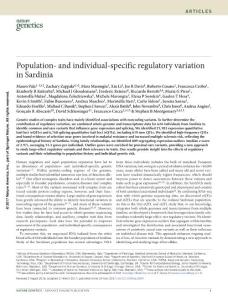 ng.3840-Population- and individual-specific regulatory variation in Sardinia