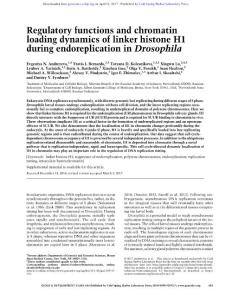 Genes Dev.-2017-Andreyeva-603-16-Regulatory functions and chromatin loading dynamics of linker histone H1 during endoreplication in Drosophila