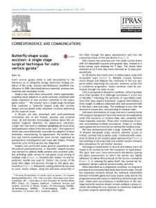 butterfly-shape scalp excision a single stage surgical technique for cutis verticis gyrata