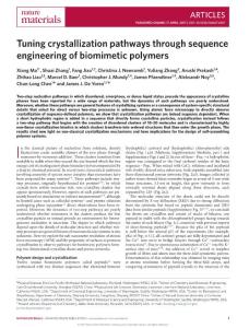 nmat4891-Tuning crystallization pathways through sequence engineering of biomimetic polymers
