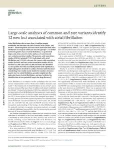 ng.3843-Large-scale analyses of common and rare variants identify 12 new loci associated with atrial fibrillation
