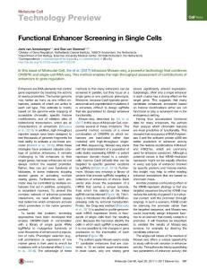 Molecular Cell-2017-Functional Enhancer Screening in Single Cells