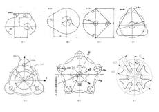 CAD CAM練習(xí)題二維圖kao