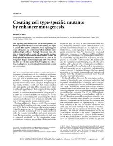 Genes Dev.-2017-Crews-629-31-Creating cell type-specific mutants by enhancer mutagenesis