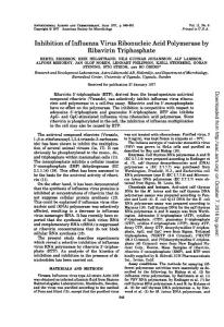 Inhibition of Influenza Virus Ribonucleic Acid Polymerase by…