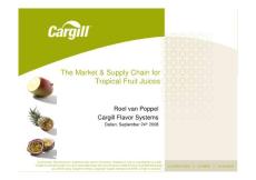 世界熱帶果汁市場分析