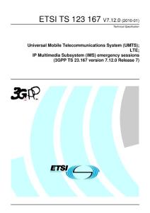 IP多媒体子系统（IMS）国际标准