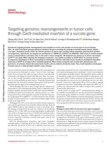 nbt.3843-Targeting genomic rearrangements in tumor cells through Cas9-mediated insertion of a suicide gene