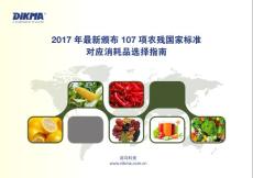 2017年最新颁布107项农残国家标准