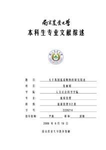 关于我国旅游购物的研究综述