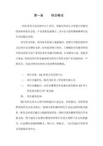 廣新體育中心項目可行性報告