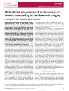 nmat4899-Multi-stimuli manipulation of antiferromagnetic domains assessed by second-harmonic imaging