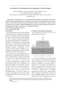 (revision)Zero Biased Ge-on-Si Photodetector with a bandwidth of 4.72GHz at 1550nm