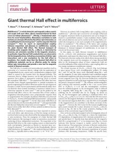 nmat4905-Giant thermal Hall effect in multiferroics