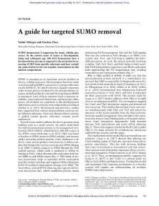 Genes Dev.-2017-Dhingra-719-20-A guide for targeted SUMO removal