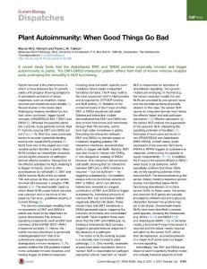 Current-Biology_2017_Plant-Autoimmunity-When-Good-Things-Go-Bad