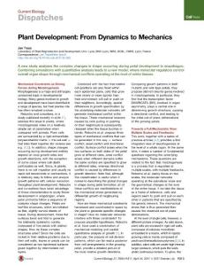 Current-Biology_2017_Plant-Development-From-Dynamics-to-Mechanics