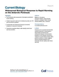 Current-Biology_2017_Widespread-Biological-Response-to-Rapid-Warming-on-the-Antarctic-Peninsula