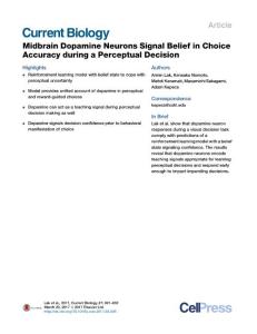 Current-Biology_2017_Midbrain-Dopamine-Neurons-Signal-Belief-in-Choice-Accuracy-during-a-Perceptual-Decision