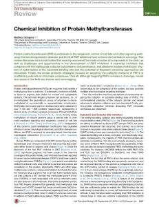 Cell-Chemical-Biology_2016_Chemical-Inhibition-of-Protein-Methyltransferases