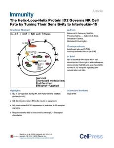Immunity_2016_The-Helix-Loop-Helix-Protein-ID2-Governs-NK-Cell-Fate-by-Tuning-Their-Sensitivity-to-Interleukin-15