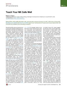 Immunity_2016_Teach-Your-NK-Cells-Well