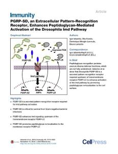 Immunity_2016_PGRP-SD-an-Extracellular-Pattern-Recognition-Receptor-Enhances-Peptidoglycan-Mediated-Activation-of-the-Drosophila-Imd-Pathway