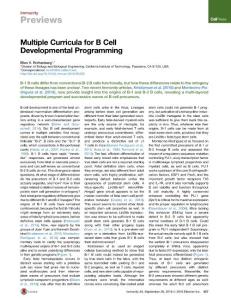 Immunity_2016_Multiple-Curricula-for-B-Cell-Developmental-Programming