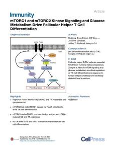 Immunity_2016_mTORC1-and-mTORC2-Kinase-Signaling-and-Glucose-Metabolism-Drive-Follicular-Helper-T-Cell-Differentiation