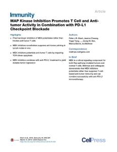 Immunity_2016_MAP-Kinase-Inhibition-Promotes-T-Cell-and-Anti-tumor-Activity-in-Combination-with-PD-L1-Checkpoint-Blockade