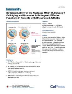 Immunity_2016_Deficient-Activity-of-the-Nuclease-MRE11A-Induces-T-Cell-Aging-and-Promotes-Arthritogenic-Effector-Functions-in-Patients-with-Rheumatoid