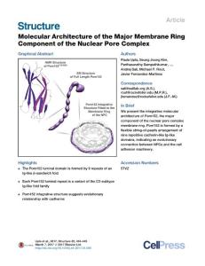 Structure_2017_Molecular-Architecture-of-the-Major-Membrane-Ring-Component-of-the-Nuclear-Pore-Complex