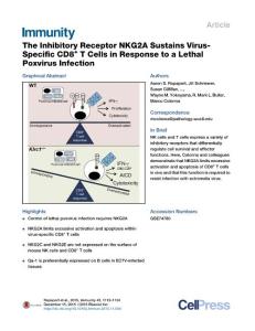 Immunity_2015_The-Inhibitory-Receptor-NKG2A-Sustains-Virus-Specific-CD8-T-Cells-in-Response-to-a-Lethal-Poxvirus-Infection